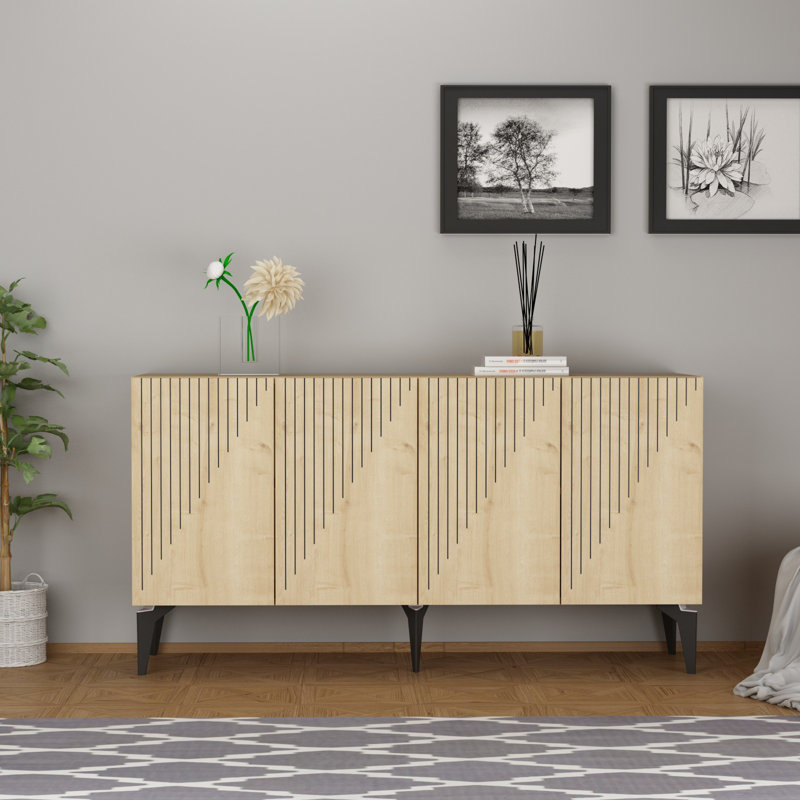 Fechteler 3 Piece Coffee Table Set, Natural
