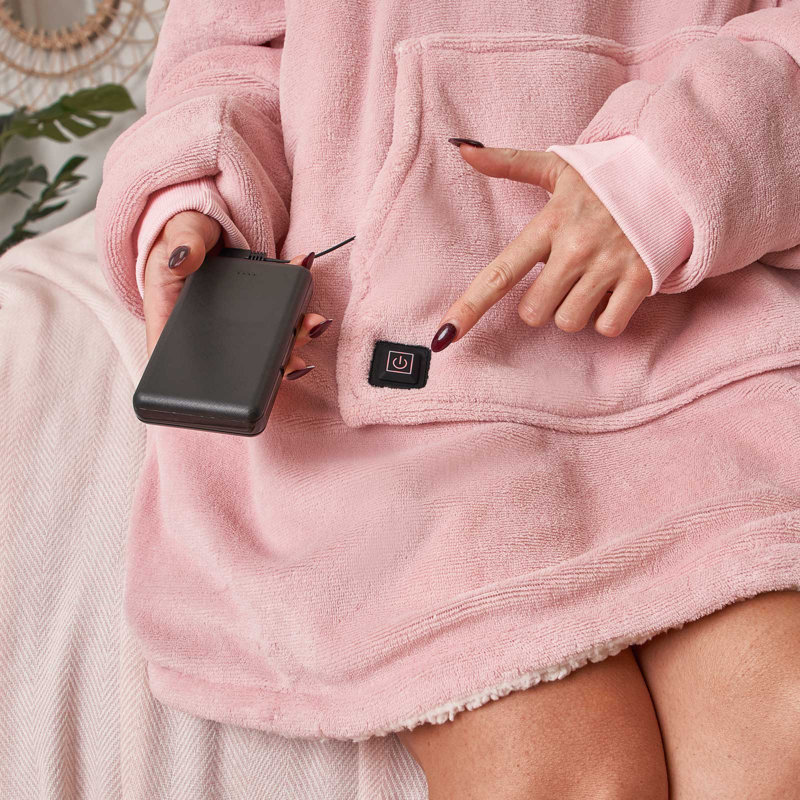 Aristodemos Throw Blanket, Blush Pink