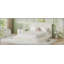 Pourtour de grand lit sans cadre AirFrame, coussin éponge rembourré en nuage de 8,7 po, assemblage facile (sans la base de lit), blanc cassé