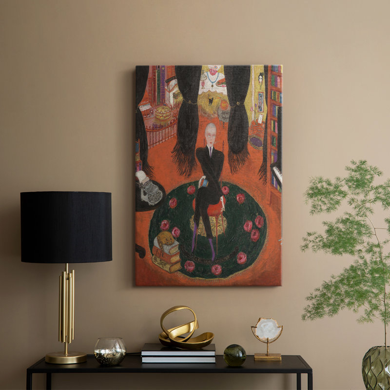 Reproduction de portrait rétro Lxxxxi - galerie enveloppée de cavas, H 36 po x l 24 po
