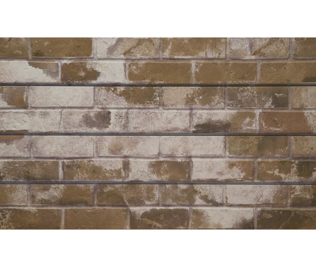 Brick Old Paint Textured Slatwall (24" H x 48" L Panels) (Set of 2) Ninth & Vine 