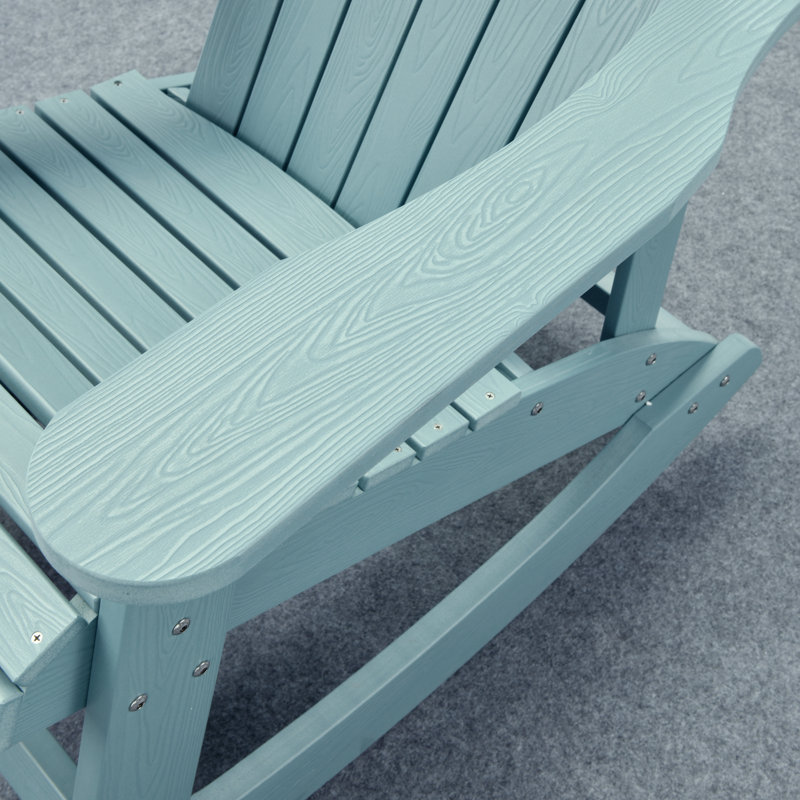 Chaise Adirondack berçante d'extérieur FCR2, Lac bleu