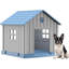 Niche pour chien 38 po en plastique pour l'extérieur avec niche pour l'extérieur-282336058-278693568