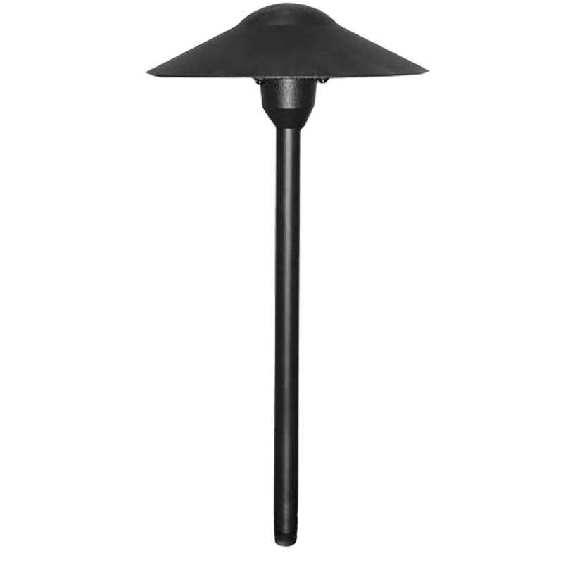 Black Aluminum LED Pathway Light with Cool White Bulb