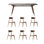 Sintered Stone Table White Ash Seating Set