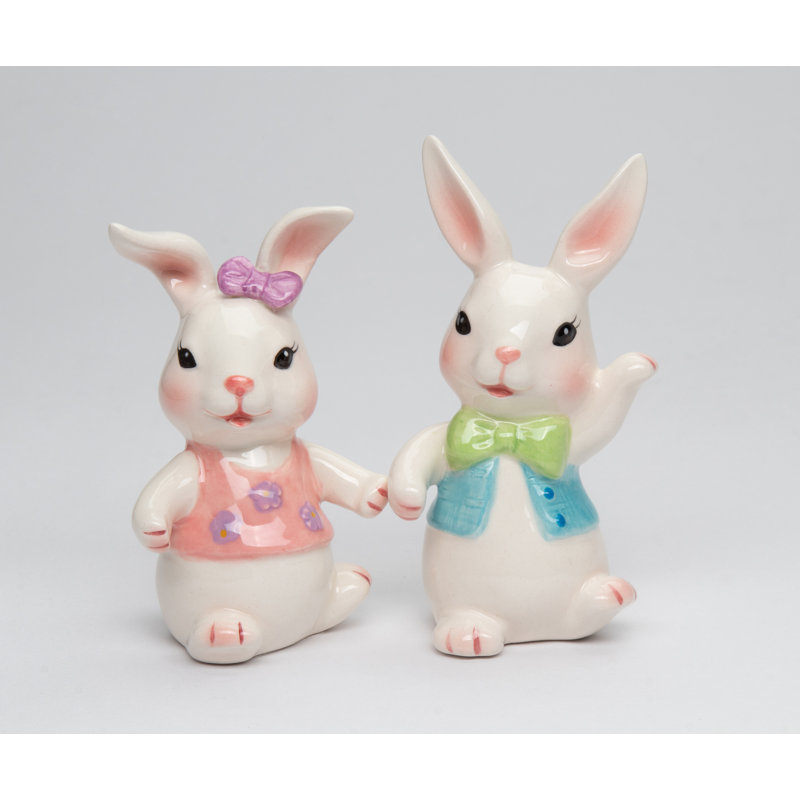 Ensemble salière et poivrière Dancing Christmas Bunny