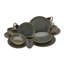 RUSTY 20 Piece Bone China Dinnerware Set, Service for 4