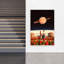 «Lovers in Space Colorful Contemporary Modern Rose Landscape Flower», impression murale-165292816