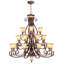 Lustre à niveaux 23 lumières Alvontae