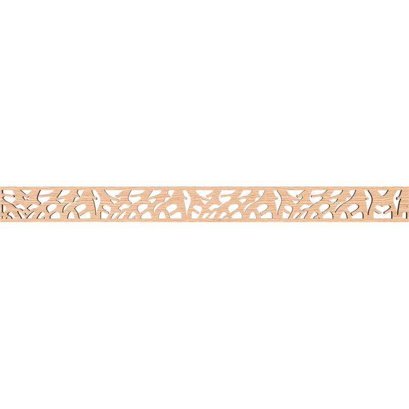 Moulure Manton, H 4 po x l 46,375 po x P 0,375 po, Chêne rouge