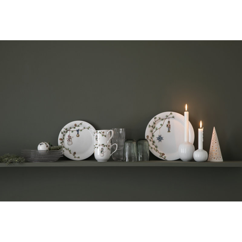 Hammershøi Porcelain Tabletop Candlestick Holder, 2.2" 