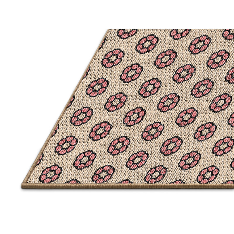 Tapis brun/beige à motifs Janda, Rectangle 8 pi x 10 pi