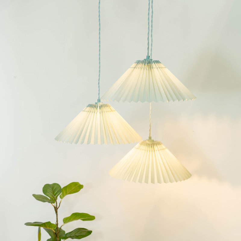 Kameron 3 - Light Painted Shaded Pendant, Blue, No