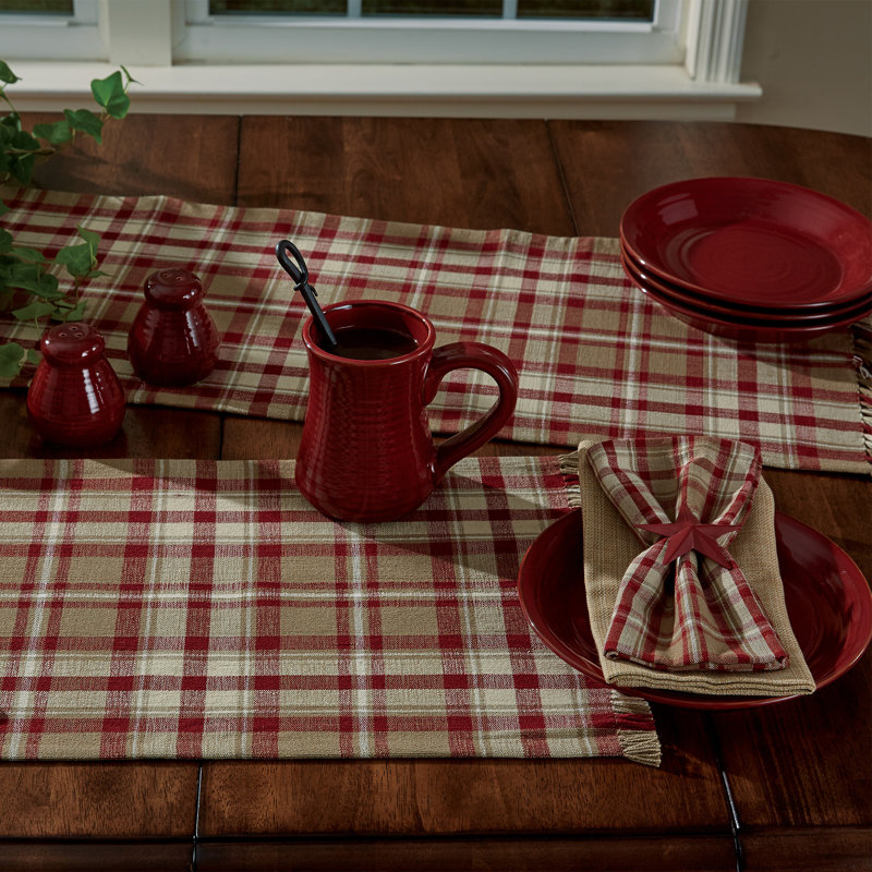  Cumberland Napkin Set of 4, Red Plaid
