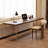 Tan+Clear Rectangular Solid Wood+Acrylic desks-107362653