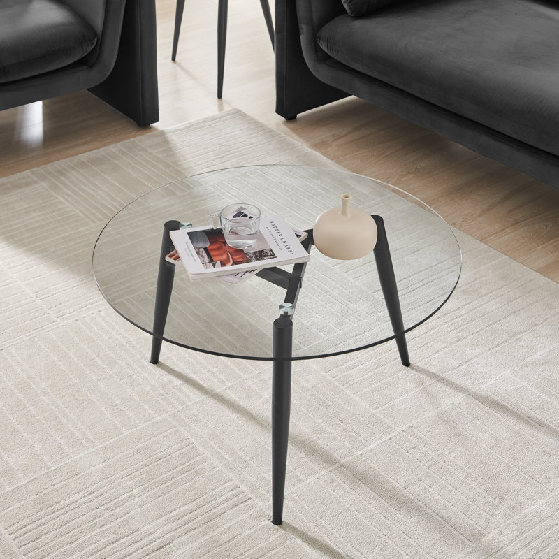 Ensemble de tables basses 2 pièces Jimiya, Noir
