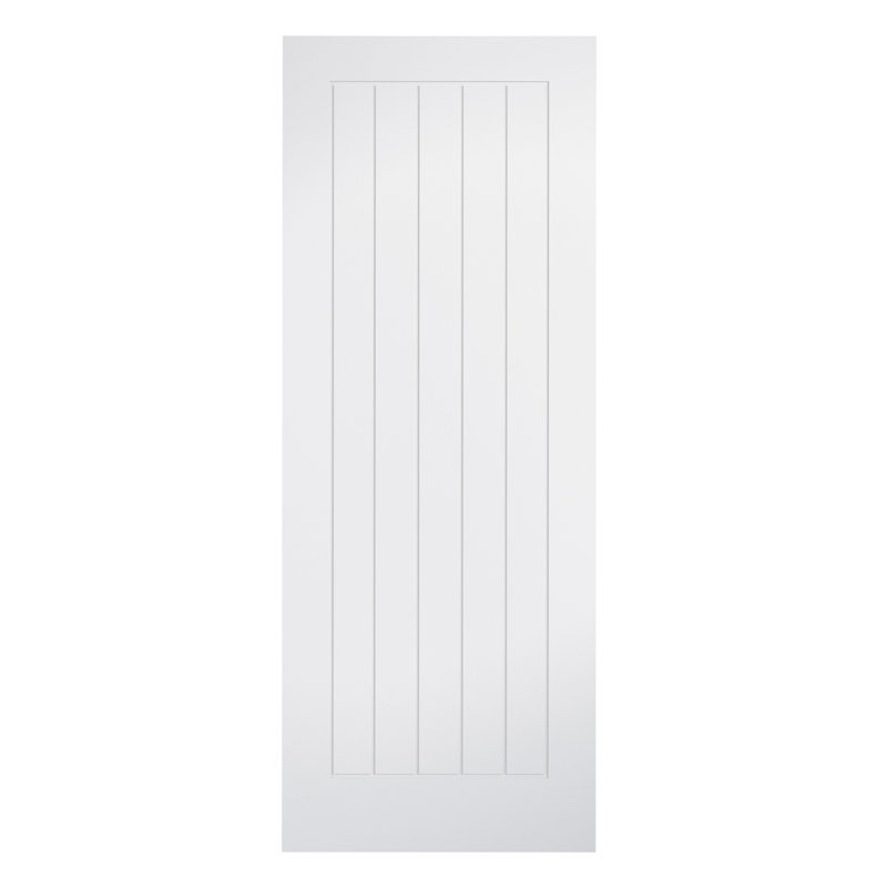 Mexicano Primed White Internal Fire Door, 198.1cm H x 68.6cm W x 4.4cm D
