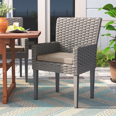 Rockport Patio Dining Chair with Cushion -  Sol 72 Outdoorâ¢, TKC297b-DC-4x-C-WHEAT