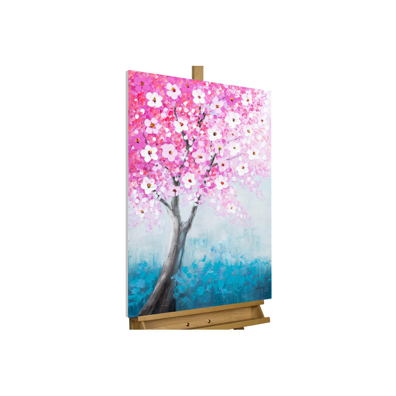 Hand -painted acrylic painting Flower Tale