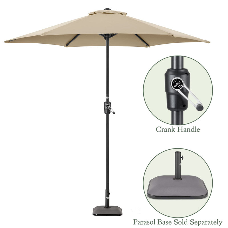Atri 240cm Market Parasol, Cream