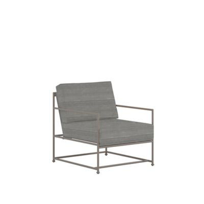 Glendale Outdoor Lounge Chair, Gray, Gray