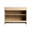 Meuble-lavabo de 42 po avec lavabo en résine, 2 portes à fermeture en douceur, fabrication en contreplaqué, couleur chêne - base contemporaine en solution, mobilier de finition
