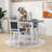 Llayton 3-Piece Counter Height Dining Set, Wood Table with 2 Upholstered Chairs-958598258