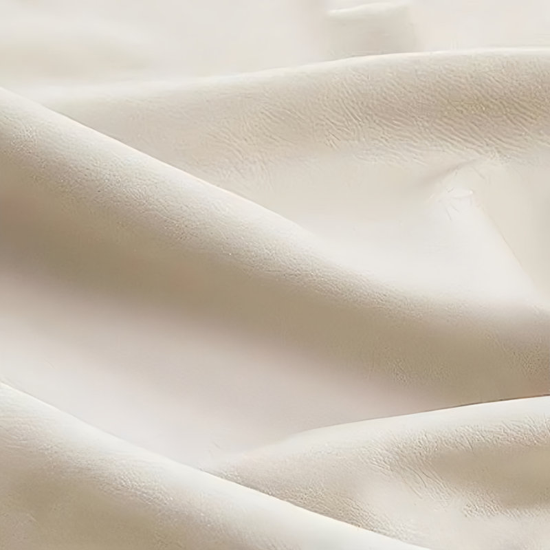 Chaise berçante moderne rembourrée, Blanc cassé