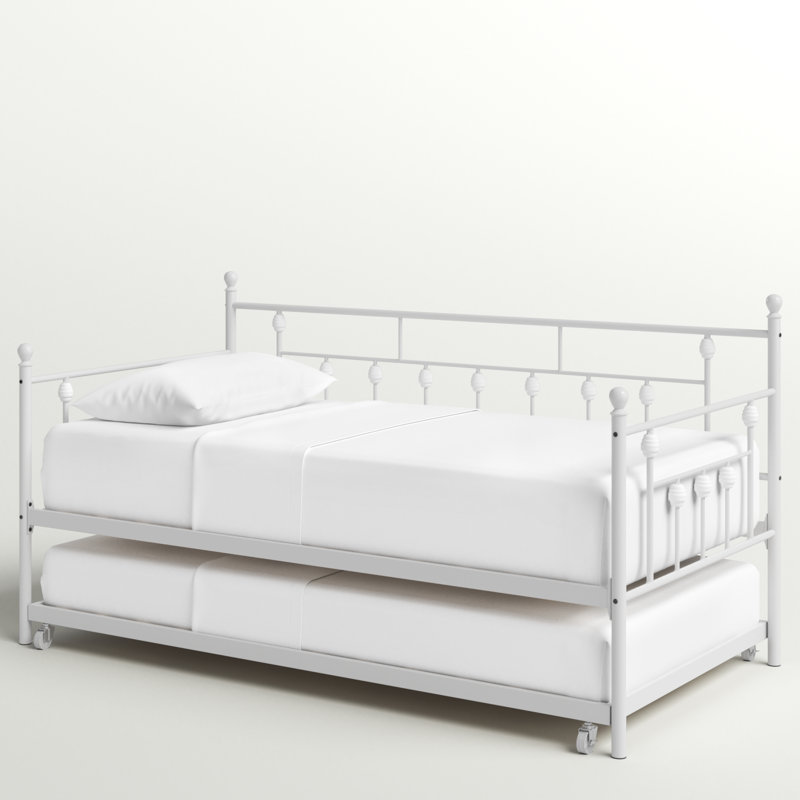 Losh Twin Daybed with Trundle, White