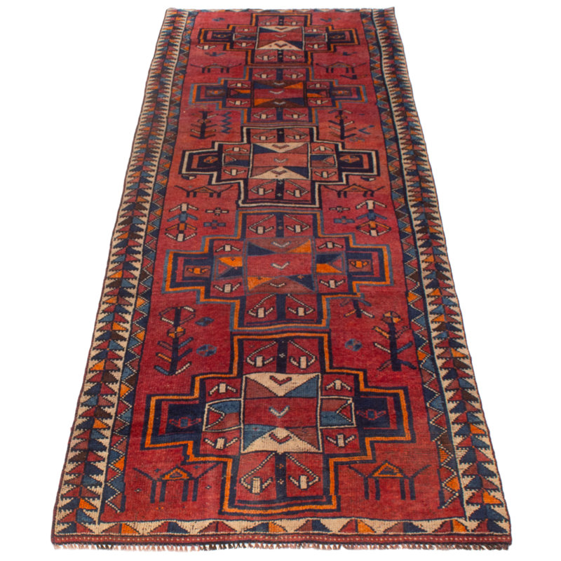 Tapis de couloir unique en laine 3 pi 8 po x 10 pi 10 po Badhir
