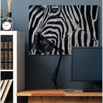 «Glitter Zebra Glam Fashion Animal Design» par Ziwei Li - impression d'art graphique