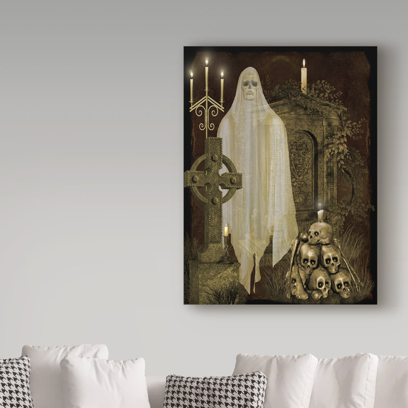 «Halloween Graveyard 6» par Deagen, impression sur toile tendue, H 24 po x l 18 po x P 2 po