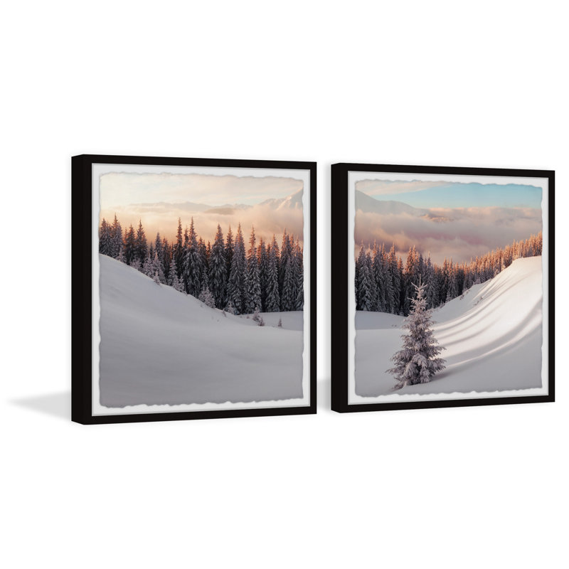 Feeling Frosty Diptych, H 24 po x l 24 po x P 1,5 po