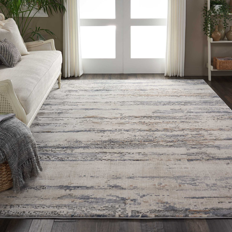 Comer Abstract Indoor Rug, Rectangle 3'11" x 5'11"