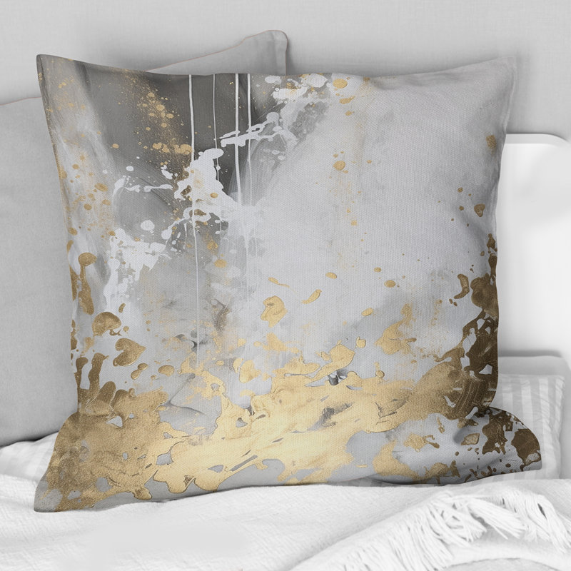 Decorative Throw Pillow, Polyester Pillow Cover and Insert - Minimal Comfort Accent, 18"H x 18"W, Square