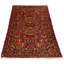 Tapis rouge / brun en coton 3 pi 7 po x 5 pi 3 po Onofredo