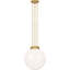 Cavill 16" Pendant with White Glass-1035072016
