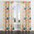 For Teenagers Retro Florals Velvet Curtains - Vintage Mid Century Retro Flowers Twin Grommet Curtain - 1 Panel-1234936394-1234936398