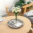 Rustic Wooden Candle Tray Round Farmhouse Centerpiece For Tealight Pillar Candles Holiday Home Decor Wedding Table-2079506078