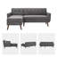 Canapé modulaire rembourré 80 po Mid-Century L 80 po Mid-Century-1045717756