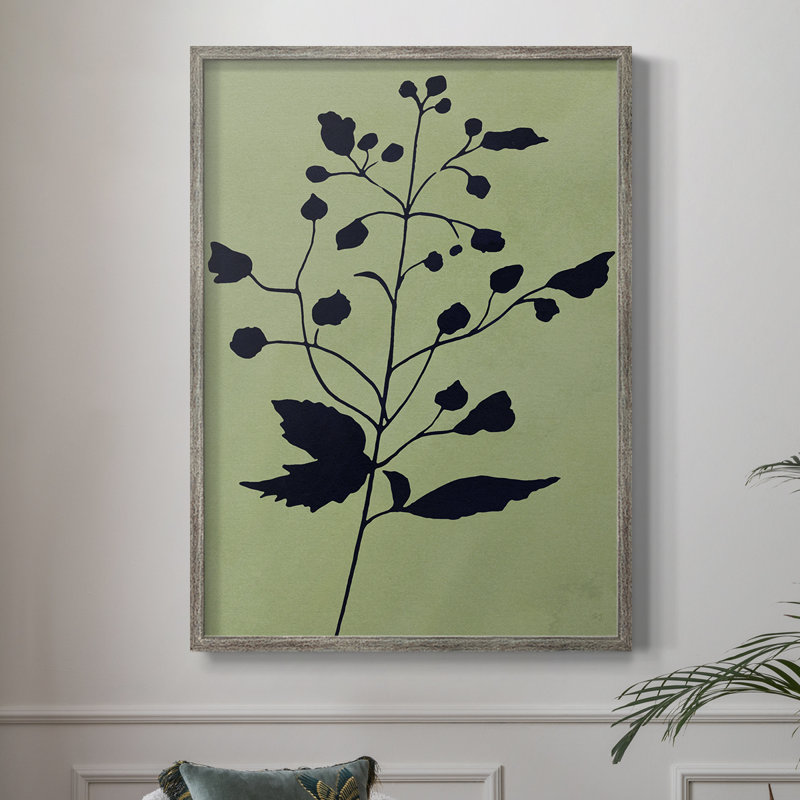 Earthly Botanical II, reproduction encadrée - bois massif 46982, H 11 po x l 9 po