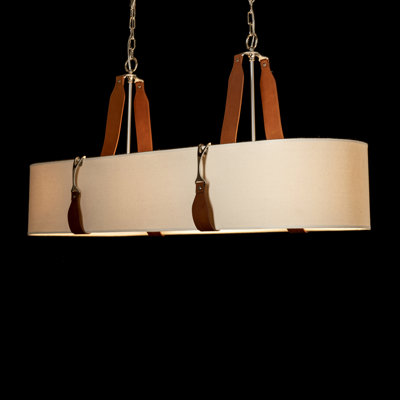 Luminaire suspendu linéaire à 4 lumières pour îlot de cuisine Saratoga