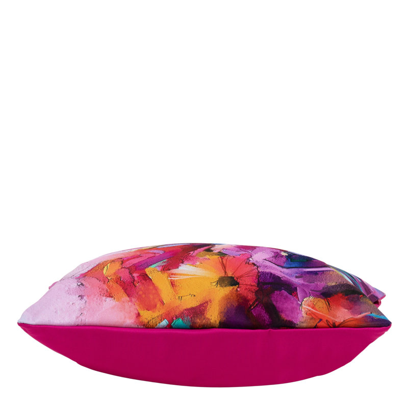 Bean Bag Bazaar Oil Paint Floral Indoor-Outdoor Cushions, Multicolour