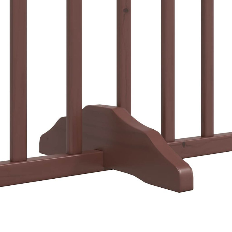 Deance Solid Wood Dog House Door, 90cm H x 480cm W x 2cm D, Brown
