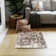 Carignano Handmade Shag Ivory / Black Tips Faux Fur Area Rug