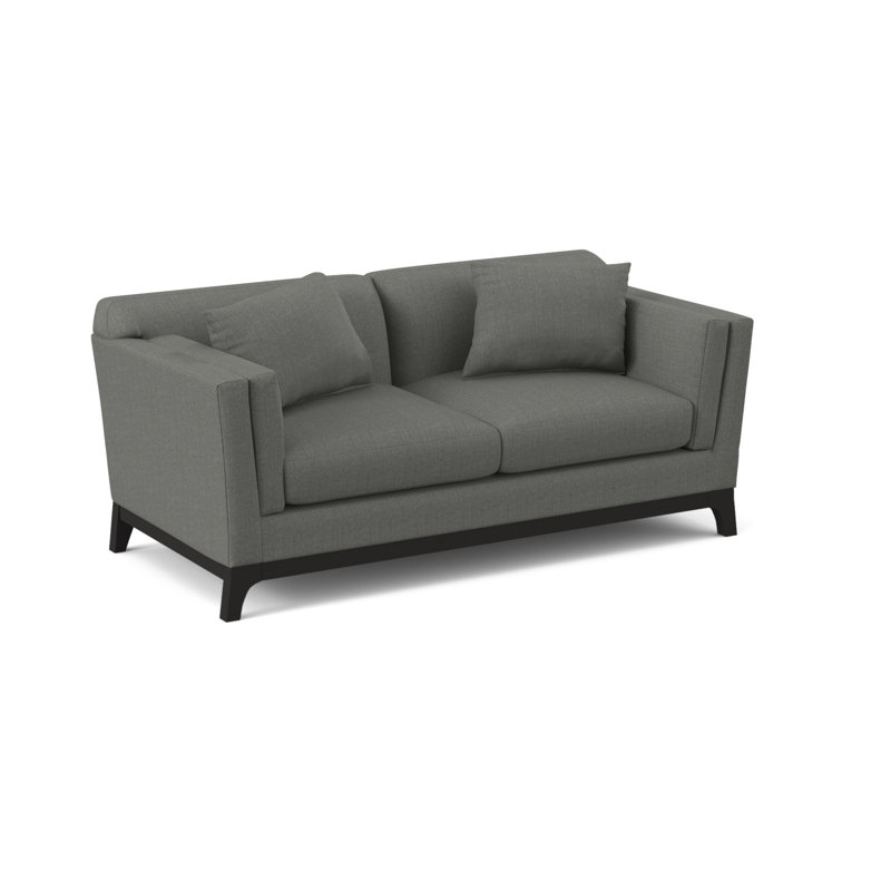Zabriel Upholstered 65'' Sofa, Vibe Smokey Chenille