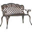 Banc de jardin en fonte d'aluminium Madama