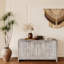 Armoire de rangement à 4 portes en bois de style campagnard Accent-169801337