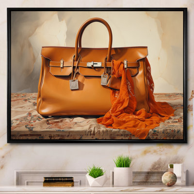 " Minimalim Brown Handbag "