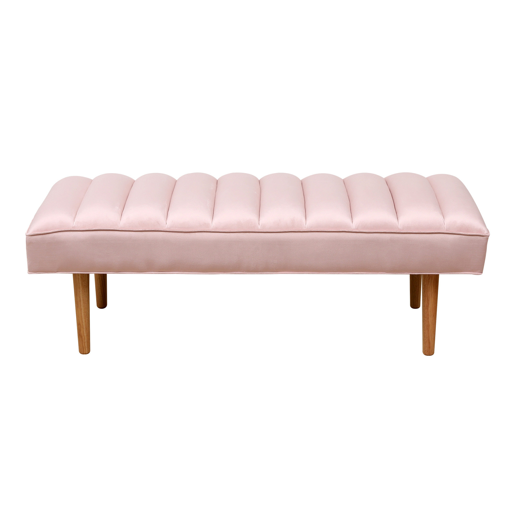 Ebern Designs Makayla Velvet Upholstered Bench 